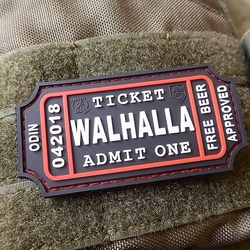 Nášivka WALHALLA TICKET BEER velcro plast SWAT