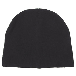 Čepice BEANIE jemně pletená Acryl ČERNÁ