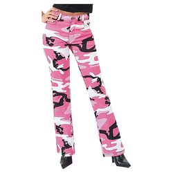 Výprodej kalhoty dámské STRETCH FLARE PINK CAMO vel.19-20 původní cena 1120 Kč