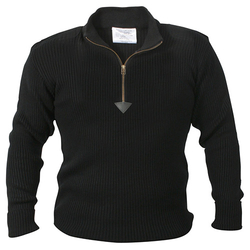 Svetr ACRYLIC COMMANDO 1/4 zip ČERNÝ