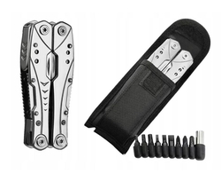 Multitool - multifunkční nářadí 23v1 kleště, nůž...+ bity (stříbrný) původní cena 890 Kč