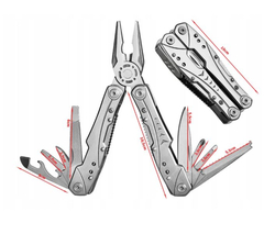 Multitool - multifunkční nářadí 23v1 kleště, nůž...+ bity (stříbrný) původní cena 890 Kč