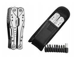 Multitool - multifunkční nářadí 23v1 kleště, nůž...+ bity (stříbrný) původní cena 890 Kč