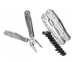 Multitool - multifunkční nářadí 23v1 kleště, nůž...+ bity (stříbrný) původní cena 890 Kč