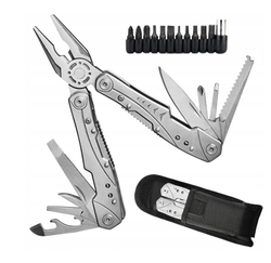 Multitool - multifunkční nářadí 23v1 kleště, nůž...+ bity (stříbrný) původní cena 890 Kč