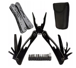 Multitool - multifunkční nářadí 20v1 kleště, nůž...+ bity (černý) původní cena 790 Kč