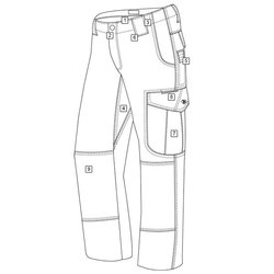 Kalhoty dámské 24-7 ASCENT micro rip-stop LE GREEN