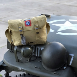 Taška přes rameno 82nd AIRBORNE plátěná PÍSKOVÁ