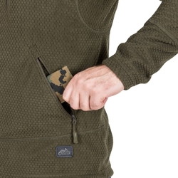 Mikina funkční fleece ALPHA TACTICAL ZELENÁ